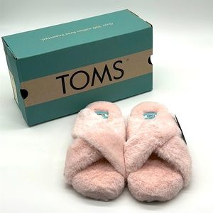 Toms fuzzy slippers